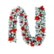 thumbnail image 2 of Christmas Decorative Rattan White Flocked Doorway Staircase Handrail Decorations Pines Branches Rattan Set Seasonals Decorations, 2 of 7