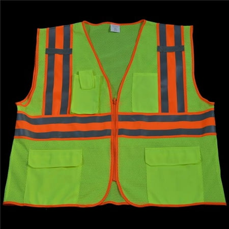 

Petra Roc LVM2-CB2-4X-5X Safety Vest Ansi Class Ii Lime Mesh Contrast Binding 4X & 5X