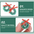 thumbnail image 4 of 20PCS Mini Christmas Wreath Artificial Dollhouse Miniature Christmas Wreath Christmas Tree Hanging Ornaments Christmas Decoration, 4 of 5