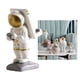 thumbnail image 3 of Estatuil de astronauti de resina creativa, estatua de decoración de escritorio, adorno de astronauti moderno para estante de TV, estantería para Soporte para teléfono Sunnimix Figuras de astronautas, 3 of 8