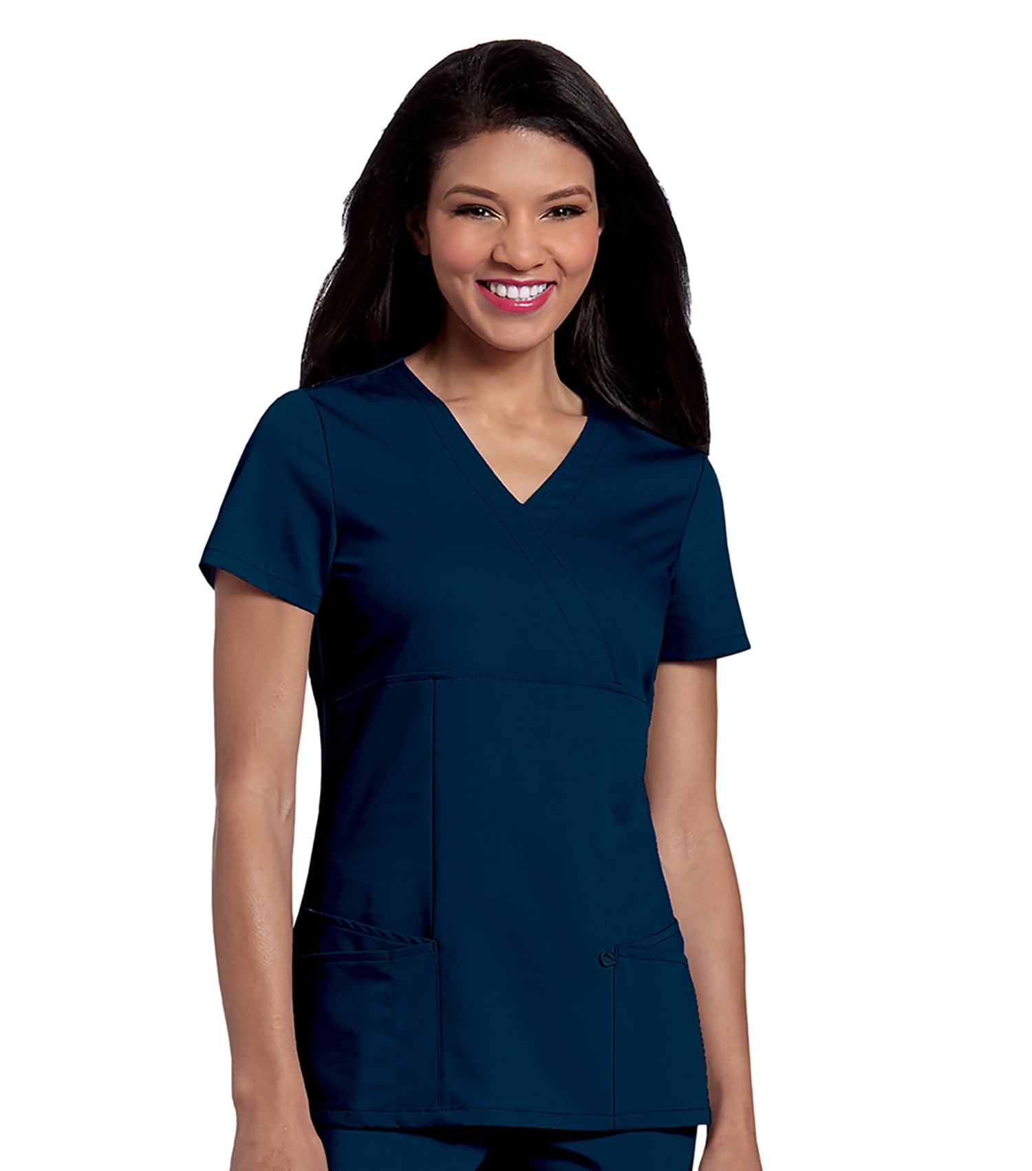 Urbane Scrubs Urbane Ultimate Mock Wrap Top Scrub Top for Women