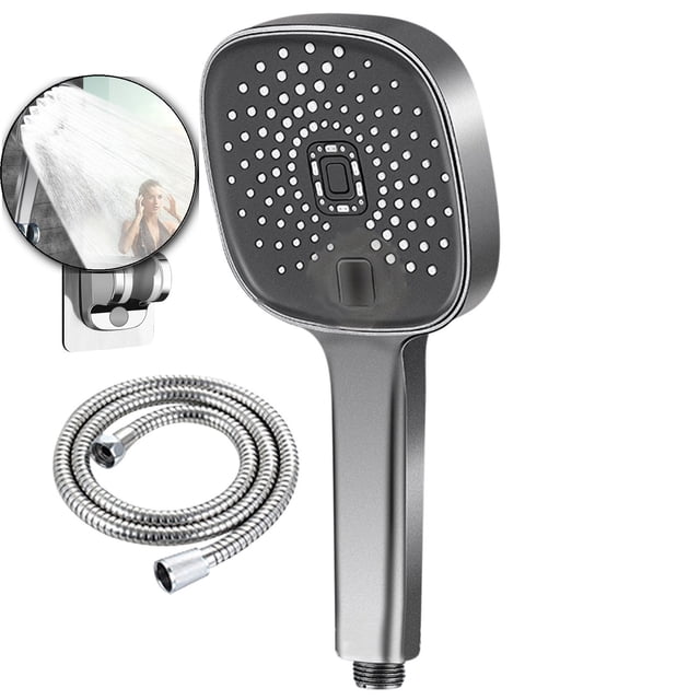 Dvruxg High-Pressure Shower Head with Handheld Combo | Filtered Shower Head for Hard Water | Adjustable Shower Heads with Hose and Holder | Perfect Shower Experience