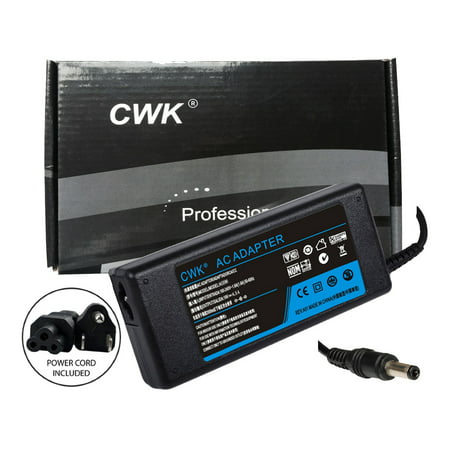 CWK® AC Adapter Laptop Charger Power Supply Cord for IBM 31C72E Fujitsu Lifebook P3010 PH520 62B3EE Panasonic CF-AA1653A CF-AA1653AM CF-AA1653ASM Altec Lansing inMotion iM7