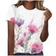 thumbnail image 5 of Camisetas de Manga Corta para las Mujeres Impresas Cuello Redondo Camiseta Casual, Camisetas Casuales de Mujer, 5 of 5