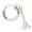 A!, variant on Keychain Bracelet Silicone Key Ring Wristlet With Leather Tassel Wrist Key Ring Bangle Silicone Bead Keyring For Women Girls White Pink Blue Green Hangs Home Decor