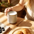 thumbnail image 3 of Famiware 4 Pieces Stoneware 16oz Mug Set, Cappuccino White, 3 of 6