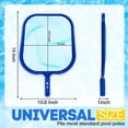thumbnail image 3 of Pool Skimmer Net with Reinforced Frame, Professional Pool Nets for Cleaning, Swimming Pool Leaf Skimmer Net, Ultra Fine Mesh Netting, Clean Remove The Finest Debris Fast, 16×11in (No Pole), 3 of 7