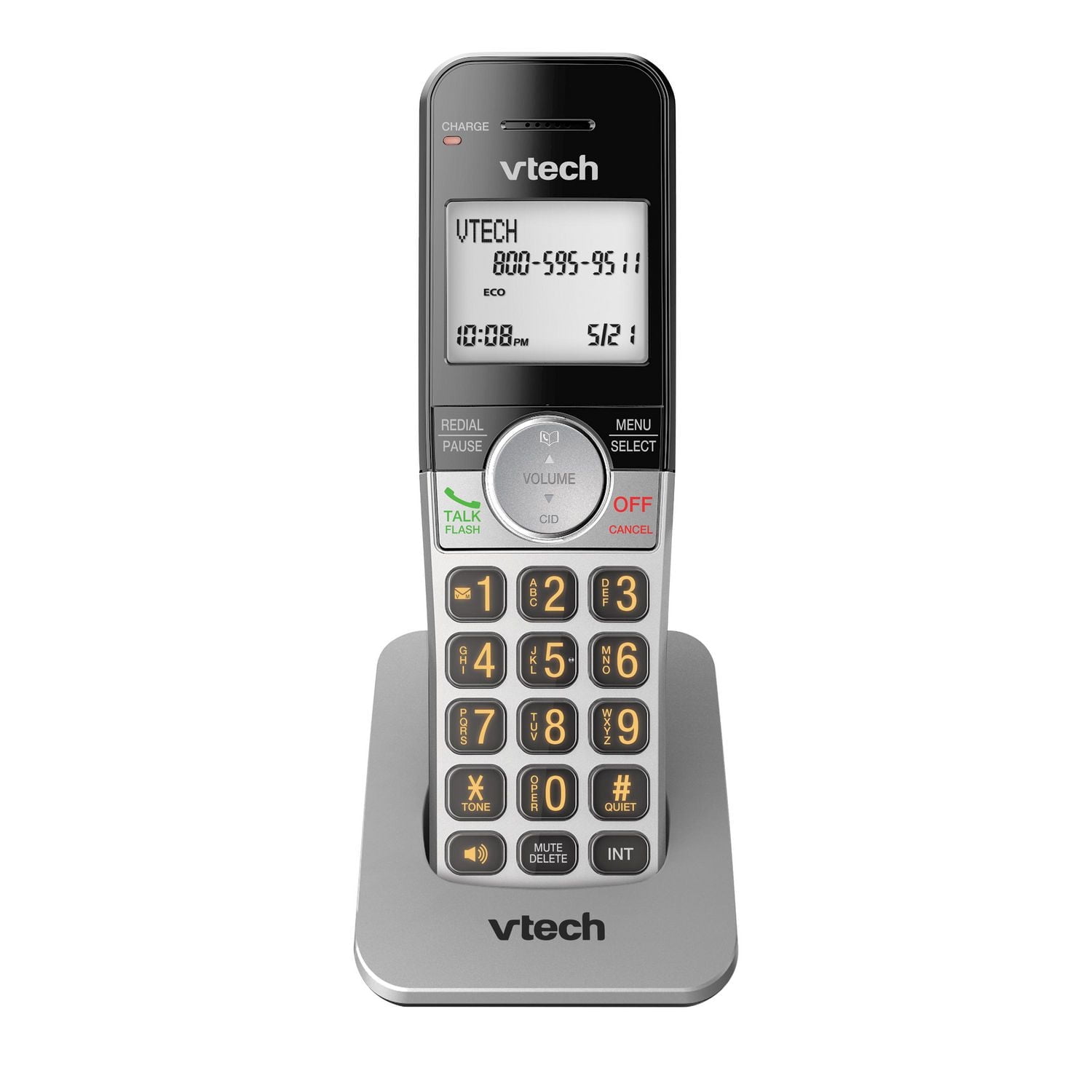 VTech 3 Handset DECT 6.0 Cordless Phone with Call Block, CS5219-3 (Silver & Black)