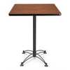 OFM Model CBLT30SQ 30" Square Cafe Height Table, Cherry with Black Base