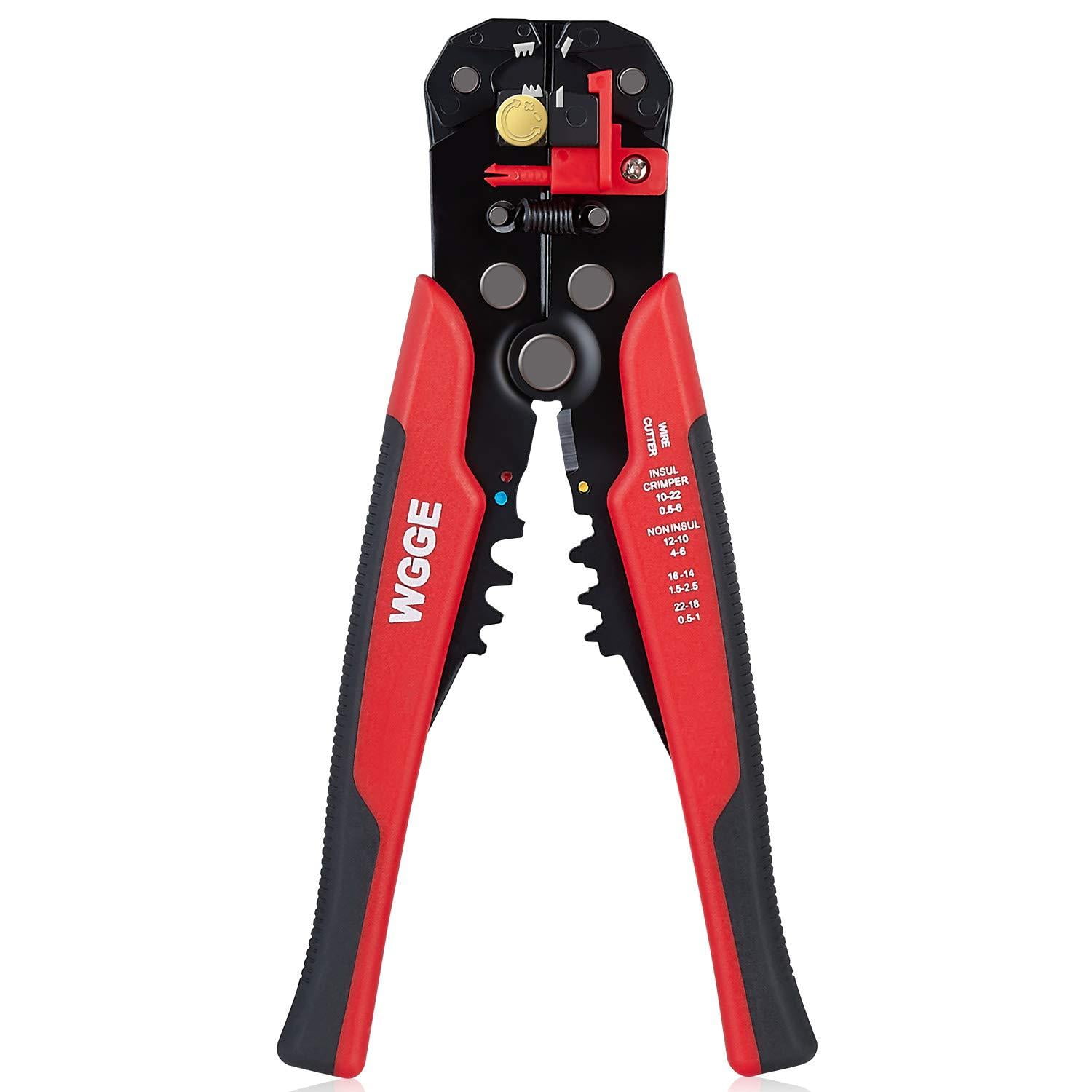 Self Adjustable Automatic Cable Wire Crimper Tool Stripper Plier Cutter Metal UK 