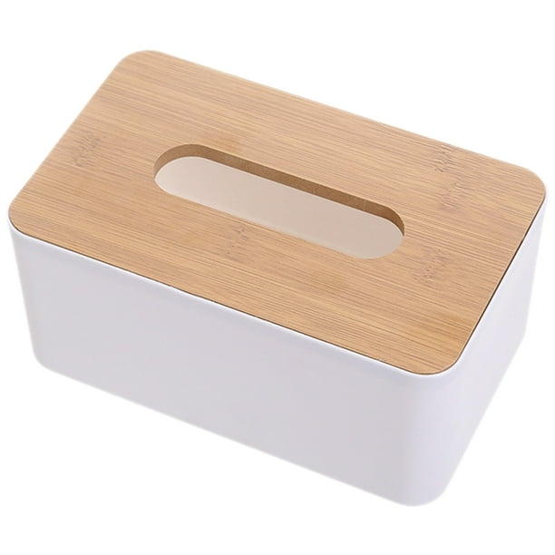 Funda para caja de pañuelos, caja de pañuelos para oficina, caja de pañuelos para sala de estar, servilletero rectangular