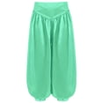 thumbnail image 2 of YUUMIN Kids Girls Praise Belly Dance Pants Wide Leg Bloomers Trousers for Arab Carnival Party Performance Light Blue 12, 2 of 6
