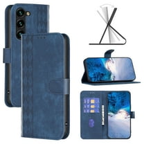 SaniMore Case for Samsung Galaxy S23 Plus (6.6" 2023), PU Leather Wallet with Card Slots Cash Pocket Magnetic Closure Flip Kickstand Shockproof TPU Full Body Protective Business Shell, Blue