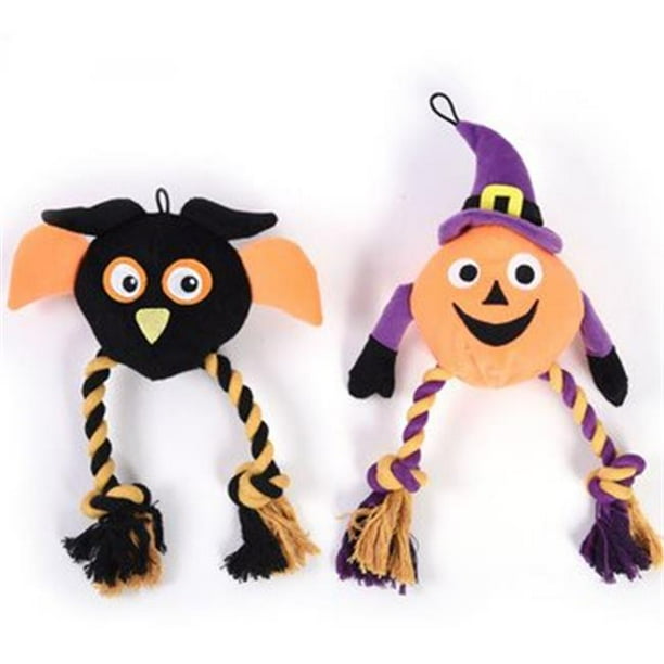 DDI 2318491 Halloween Plush Pet Toys - Owl and Pumpkin Case of 24 - Walmart.com - Walmart.com