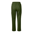 thumbnail image 5 of Four Way Stretch Scrub Pants for Women Slim Fit Anti-Wrinkle Yoga Waistband Jogger Medical Uniform Work Pants 2026 Army Green S, 5 of 6
