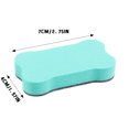thumbnail image 3 of zhonghuayin Back to School Gift for girls Boys 6 chalk erasers bone shape 7cmx4cm two tone back to school classroom cleaning stationery teaching supply H, 3 of 6
