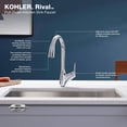 thumbnail image 4 of Kohler 30469-VS Rival Pull-Down Kitchen Sink Faucet with Two-Function Spray Head - Vibrant Stainless, 4 of 4