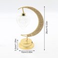 thumbnail image 4 of Lámpara de mesa LED con forma de luna, lámpara de ambiente con forma de luna alimentada por USB/batería para decoración de la habitación del hogar, 4 of 6