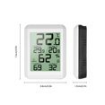 thumbnail image 4 of Matsuzay Termómetro digital LCD Higrómetro Medidor electrónico de temperatura y humedad Registros MIN / MAX Estación meteorológica interior Type2 Matsuzay GJ1091-00B, 4 of 6