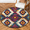 Multicolour 1, variant on CURLYOOT Round Rug 3ft Aztec Area Rug, Washable Circle Mat Non Slip Floor Carpet Mat, Western Boho Soft Indoor Rugs for Entryway Living Room Dining Room Bedroom