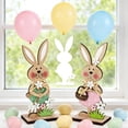 thumbnail image 5 of Easter Bunny Decorations Resin Cute Easter Standing Rabbit - Table Centerpiece Decoration,Perfect for Easter & Spring Home Holiday Tabletop & Living Room Decor, 5 of 6