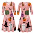 thumbnail image 5 of Womens Halloween Dress Pumpkin Skeleton Ghost Funny Scary Quick-Dry Lightweight Retro Halloween Clothing, 5 of 7