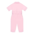 thumbnail image 4 of SiiRoh Infant Trailblazer Outfit Jungle Explorer Suit Zookeeper Jumpsuit Carnival Button Down Turndown Collar Overalls Pink 4-5, 4 of 7