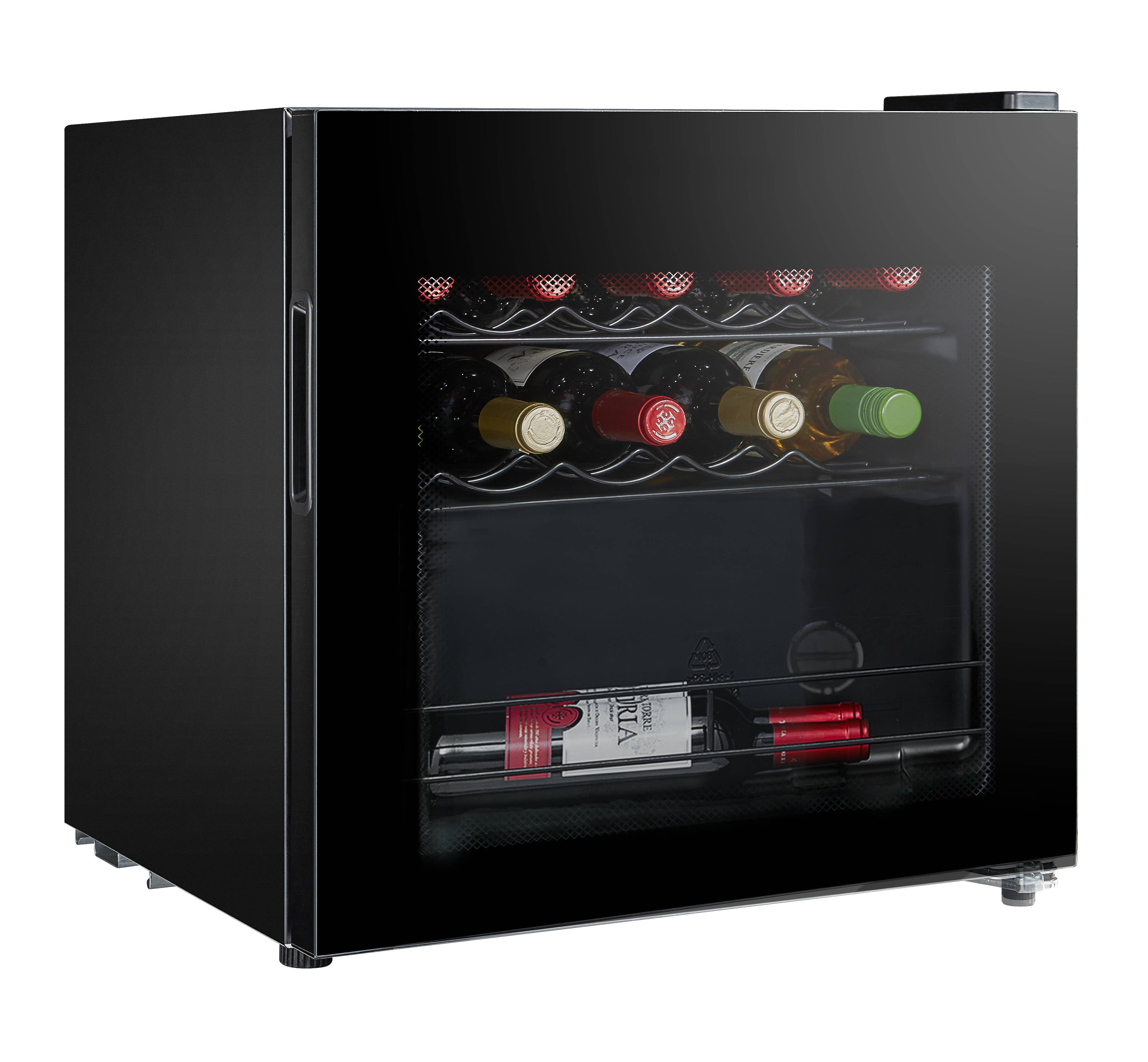 Midea 16bottle Countertop Wine Cooler, Black WHS64W1