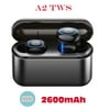 A2 BT 5.0 BT Wireless Earphones Auto Pairing Smart Touch HiFi Sound Binaural Call Stereo Earbuds With 2600mAh Charging Case PowerBank For Phone
