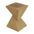thumbnail image 6 of Hourglass Sculptural Side Table - Light Natural Magnesium Oxide Accent Table, 6 of 10