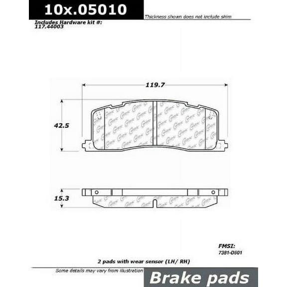 Centric Parts - Ceramic Pads