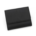 thumbnail image 2 of Stylago Women's Triple Fold Wallet with ID Window Leather Credit Card Holder Ladies Thin Button Purses for Work Travel Black, 2 of 6