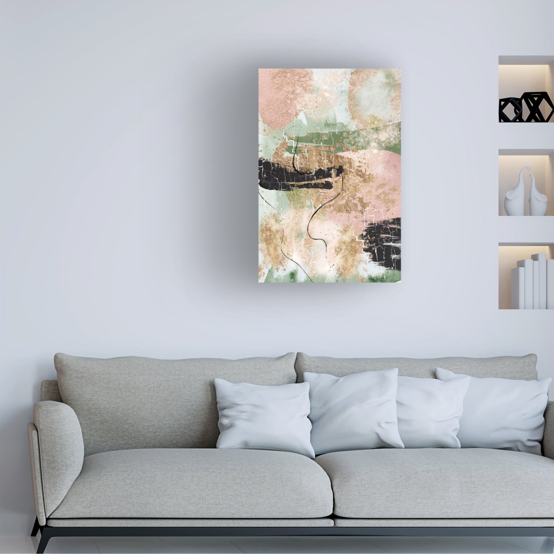 Trademark Fine Art Sally Ann Moss Chaos in Bloom 2 Canvas Wall Art