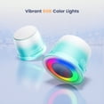 thumbnail image 6 of Portable Magnetic Mini Speaker, Bluetooth Speaker for Phone Stand & Kitche, Refrigerator, Anything Magnet, Gifts Cyan-White, 6 of 8