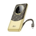 thumbnail image 1 of Q29 Nobility 22.5W+PD20W fully compatible power bank with cable(iP)(10000mAh) - Brown, 1 of 5