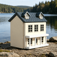 thumbnail image 4 of XIBUFE 2026 New Miniature House Model Tiny Wooden House Decorative Model House Adorable Mini House for Home,Office,Shelf,Garden,Desk,Dollhouse, 4 of 6