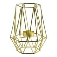 thumbnail image 2 of Cheers.US Metal Hexagon Shaped Geometric Design Tea Light Votive Candle Holders, Iron Hollow Tealight Candle Holders for Vintage Wedding Home Decoration, Gold&nbsp;, 2 of 7