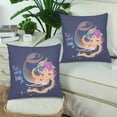 thumbnail image 2 of MKHERT Cute Mermaid Throw Pillowcase Pillow Cover Cushion Couver 18x18 inch, Set of 2, 2 of 2