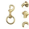 thumbnail image 6 of figatia Brass Snap Hook Buckle Heavy Duty Multifunctional Portable with Swivel Eyelet Key Hook Clip for Backpack Outdoor Handbag 3.2cmx12cm, 6 of 8