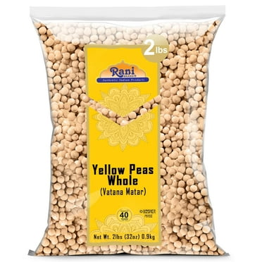 Rani Yellow Peas Whole, Dried (Vatana, Matar) 2lbs (32oz) ~ All Natural | Vegan | Gluten Friendly | Kosher | Product of USA