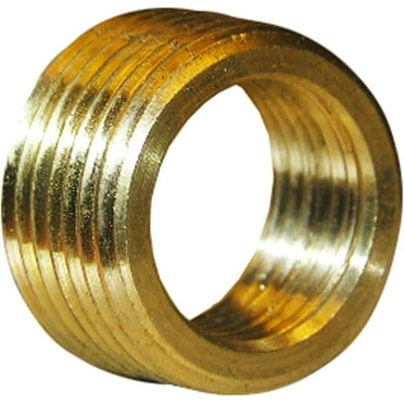 LASCO 17-9233 1/2-Inch Male Pipe Thread by 3/8-Inch Female Pipe Thread Brass Face Bushing