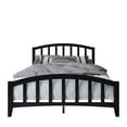 thumbnail image 3 of Home Design Nogales Twin Panel Bed Frame with Arched Slat Headboard and Center Support, Black, Box Spring Required, Easy Assembly, 3 of 11