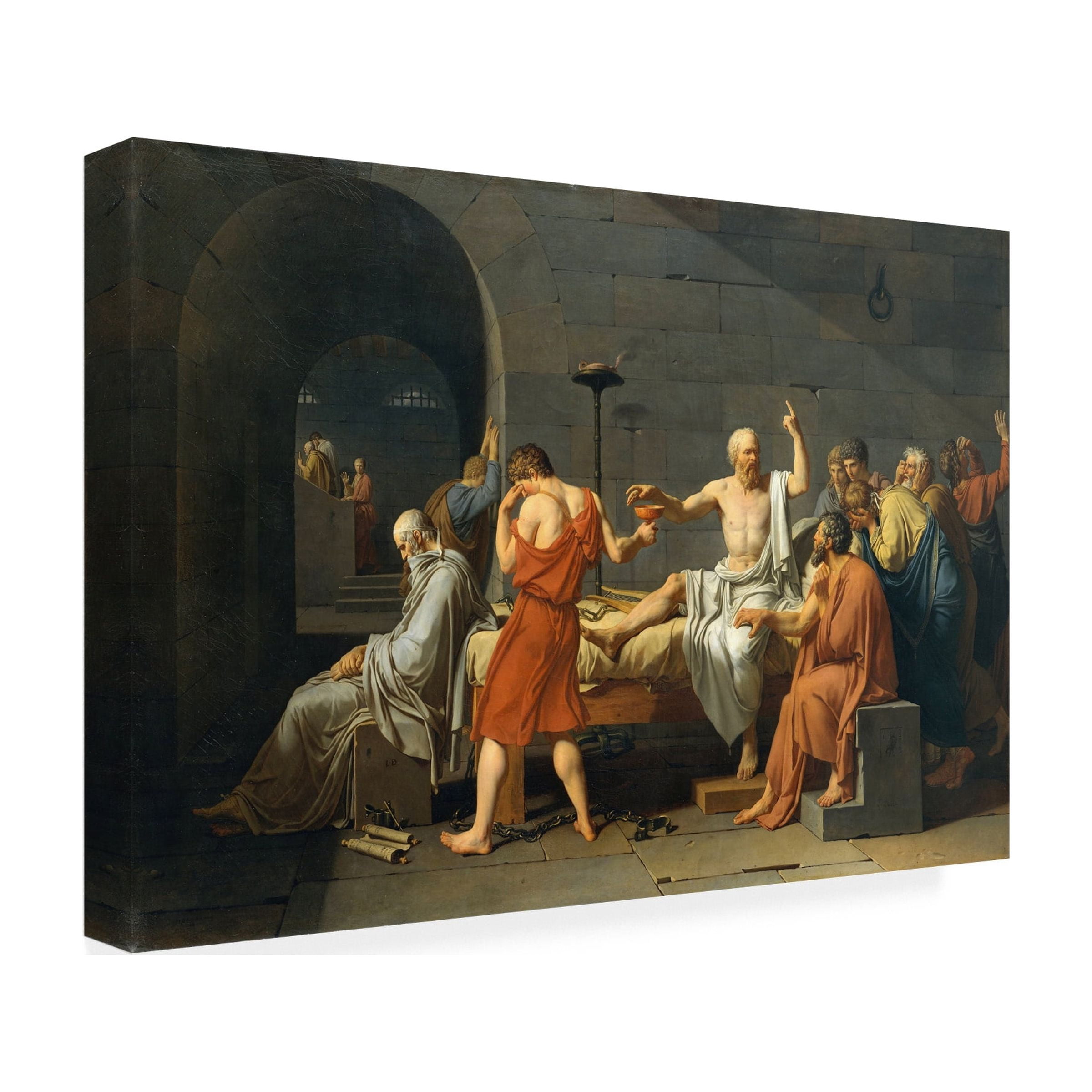 David 'The Death Of Socrates' Canvas Art