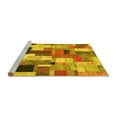 thumbnail image 2 of Ahgly Company Machine Washable Indoor Square Patchwork Yellow Transitional Area Rugs, 4' Square, 2 of 4
