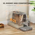 thumbnail image 3 of PawHut 80L XL Stainless Steel Cat Litter Box with Lid, Front/Top Entry, 3 of 10