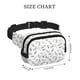 thumbnail image 4 of Fotbe Sea Turtle Cangurera Cuadrada con Estampado de Doble Capa, Bolsa de Cintura Ajustable Mini para Hombres y Mujeres, 4 of 9