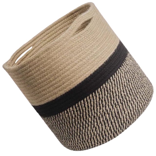 Cesta tejida para flores, cesta para macetas, cesta tejida, cubierta para macetas, contenedores de jardín, contenedores de almacenamiento de mimbre, caja, contenedor, organizador de artículos diversos