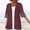 Wine, variant on jjayotai Womens Plus Size Tops Clearance,Women Fashion Cardigan Up Casual Solid Color Half Sleeve Hoodeless Tops