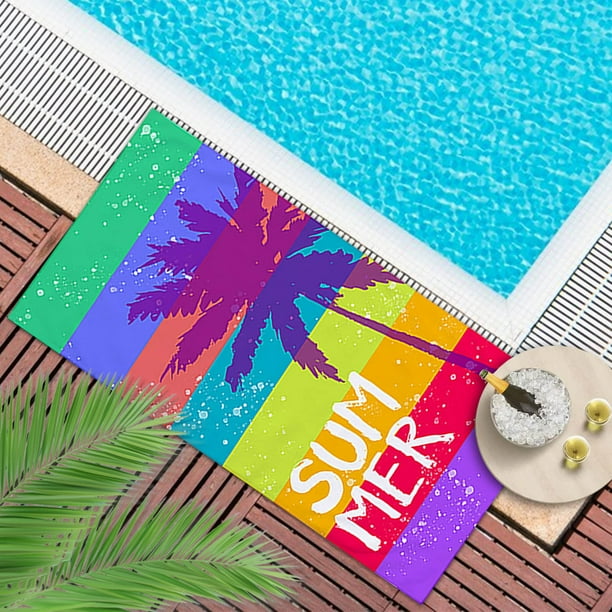 Decoración del hogar, toallas de baño, toallas de playa, toalla de playa de tela doble, toalla de playa estampada, chal para nadar, toallas de playa