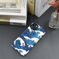 thumbnail image 6 of FKBRCL4U Compatible with iPhone 13/iPhone 14 Case, Blue and White Waves Pattern for Girl Full Body Design Soft Silicone Drop Shock Scratch Protection for iPhone 13/iPhone 14, 6 of 7